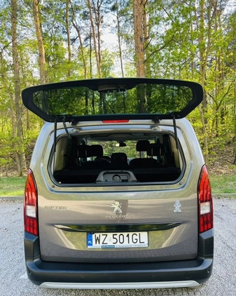 Peugeot Rifter cena 89900 przebieg: 54500, rok produkcji 2020 z Warszawa małe 92